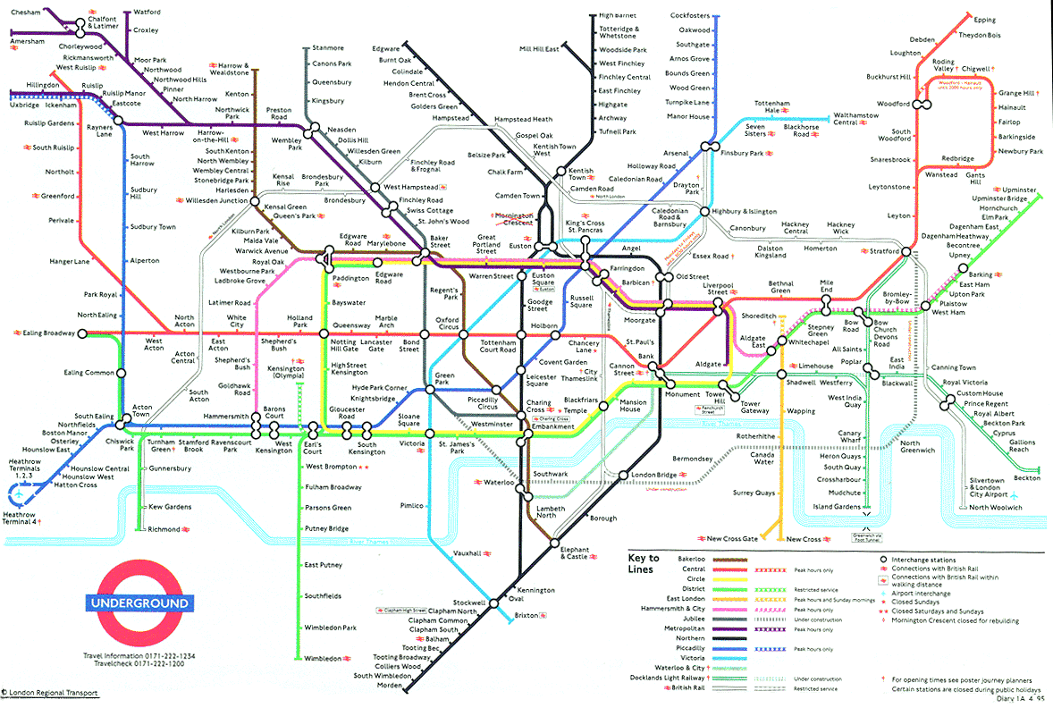 london underground map